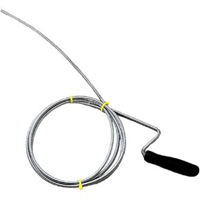 Manual Drain Clog Remover - 10-Foot Metal Tool for Sinks, Drains, Toilets Effective Hair Food Garbage Cleaner l Plumber Tools for Kitchen, Bathroom, Showers, Tubs Drain Auger