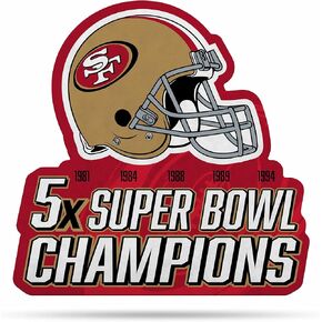 Rico Industries NFL Football Multi Champ Shape Cut Pennant - Home and Living Room Décor - Soft Felt EZ to Hang