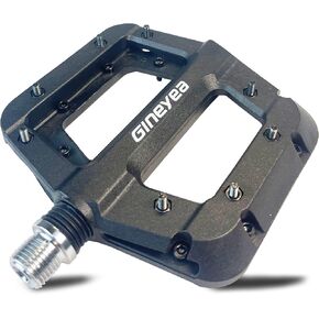 MTB Pedals Road Bike Pedals Flat, Lightweight Nylon Fiber Mountain Bicycle Pedals for BMX MTB 9/16"