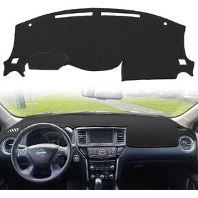 Fcovergurus Dash Cover Mat Custom Fit for Nissan Pathfinder 2013-2020, Dashboard Cover Pad Carpet Protector (Black) F157