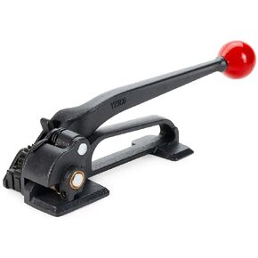 IDL Packaging S-290 Steel Strapping Tensioner for 3/8" to 3/4" Width Strapping - Heavy-Duty Banding Tool for High Tensile Packaging - Feedwheel Strapping Tool with Long Service Life