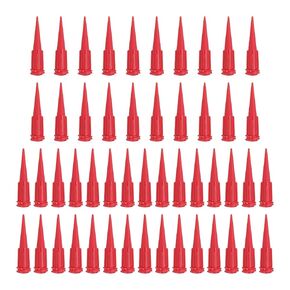 PATIKIL Blunt Tip Tapered Dispensing Needle 22G, 50 Pcs Plastic Tapered Pinhead Blunt End Liquid Dispenser Fill Needle for Refilling Liquid Inks Adhesives Glue, Blue