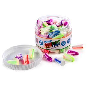 Moldex SparkPlugs® Uncorded Disposable Foam Earplug Jar 6684, NRR 33dB