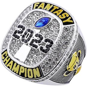 Fantasy Football Ring 2023 big heavy FFL Championship Trophy Ring
