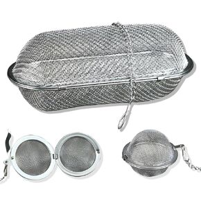 3 Pack Ultrasonic Cleaner Basket Stainless Steel Basket for Ultrasonic Jewelry Cleaner, Parts, Jewelry Steamer, Placed Ultrasonic Cleaning