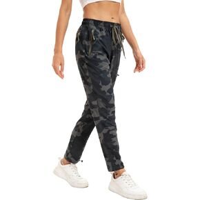 NATUVENIX Hiking Pants Women Lightweight Summer Travel Pants Women Quick Dry Womens Cargo Joggers Breathable Outdoor Pants