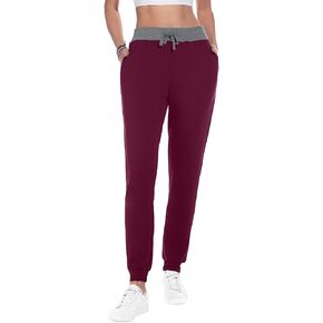 YUNDAI Women's Cotton Sweatpants Cozy Joggers Tapered Active Yoga Lounge Running Pants with Pockets