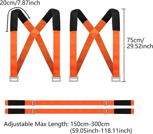 Moving Straps Lifting 1 Person 2 Person Lifting and Moving System Straps Shoulder Carrying Adjustable Handling Straps for Moving Mattress Couch Furniture Heavy Things Carry Secure Furniture Tool in Saudi Arabia