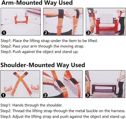Moving Straps Lifting 1 Person 2 Person Lifting and Moving System Straps Shoulder Carrying Adjustable Handling Straps for Moving Mattress Couch Furniture Heavy Things Carry Secure Furniture Tool in Saudi Arabia