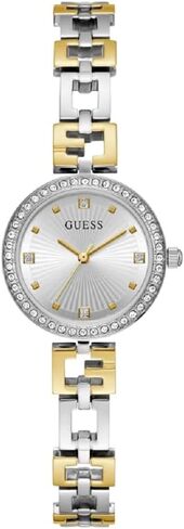 GUESS Ladies 26mm Watch - Rose Gold Tone Bracelet White Dial Rose Gold Tone Case in Saudi Arabia
