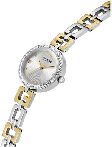 GUESS Ladies 26mm Watch - Rose Gold Tone Bracelet White Dial Rose Gold Tone Case in Saudi Arabia