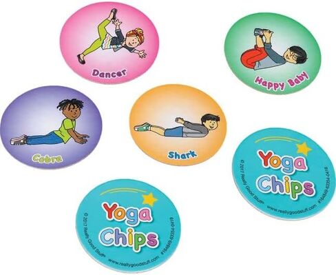 Really Good Stuff Kids Yoga Mat with 24 Illustrated Poses – Safe, Zero-Phthalate – 5mm Thick, Non-Slip, Soft Exercise Mat for Kids, Teens, Toddlers (68" x 24") Perfect For Home And Classroom in Saudi Arabia