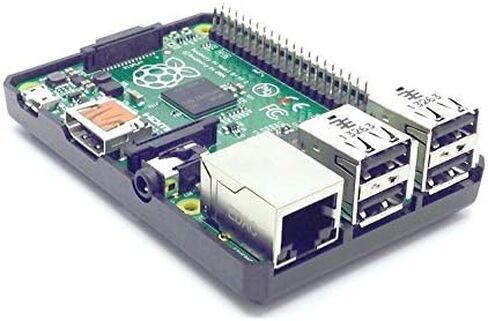 sb components Jet Black Case for Raspberry Pi 3 Model B and Raspberry Pi 2 Model B (Black) with Access to All Ports in Saudi Arabia
