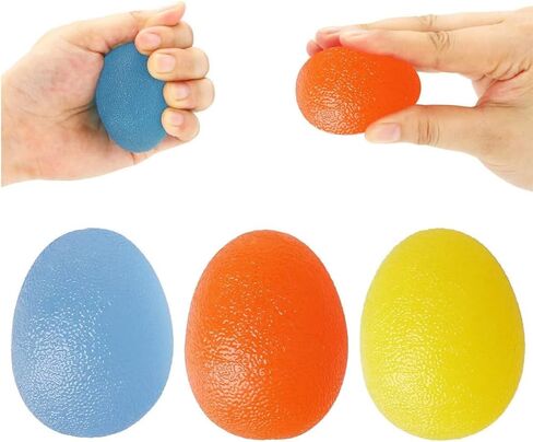 Hand Exercise Ball,Finger Wrist for Arthritis Hand, Stress Balls for Adults Hand Exercise,Finger, Grip Strengthen and Stress Relief,3 Pcs in Saudi Arabia