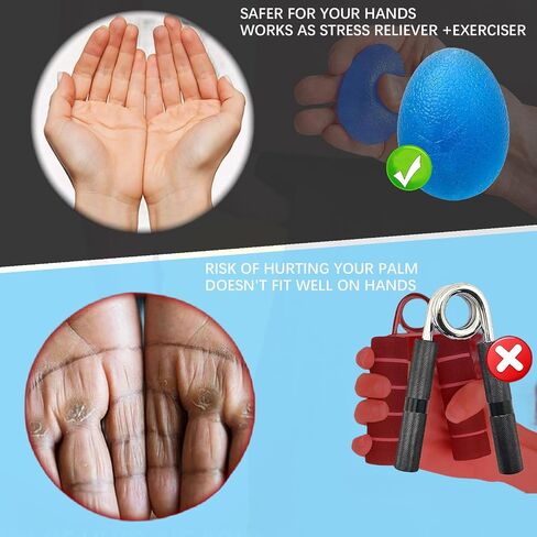 Hand Exercise Ball,Finger Wrist for Arthritis Hand, Stress Balls for Adults Hand Exercise,Finger, Grip Strengthen and Stress Relief,3 Pcs in Saudi Arabia