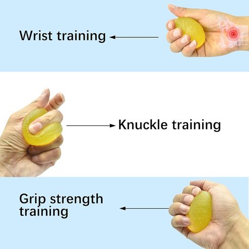 Hand Exercise Ball,Finger Wrist for Arthritis Hand, Stress Balls for Adults Hand Exercise,Finger, Grip Strengthen and Stress Relief,3 Pcs in Saudi Arabia