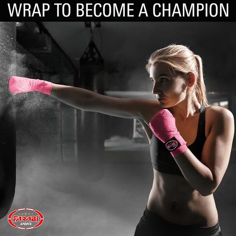 Boxing Hand Wraps for Men, Women Boxing Wraps 156 inch Hand Wraps for MMA Muay Thai Kickboxing Martial Arts Punching Bag and Training in Saudi Arabia