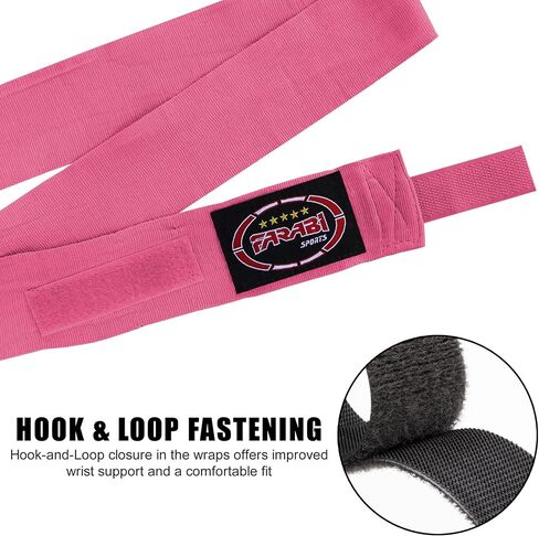 Boxing Hand Wraps for Men, Women Boxing Wraps 156 inch Hand Wraps for MMA Muay Thai Kickboxing Martial Arts Punching Bag and Training in Saudi Arabia