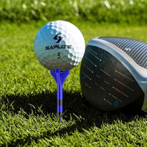 مجموعة تي شيرتات جولف بلاستيكية من SAPLIZE مكونة من 50 قطعة (1-1/2 بوصة و3-1/4 بوصة متوفرة) تقلل الاحتكاك والدوران الجانبي، 4 شوكات بلاستيكية، مختلطة in Kuwait