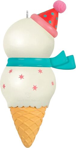 Hallmark Keepsake Christmas Ornament 2024, Daughter Snowman Ice Cream Cone 2024, Family Gifts in Saudi Arabia