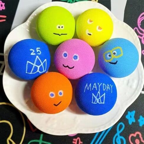 25 قطعة من كرات الرغوة الناعمة الزرقاء من كلاين لتزيين جدران المنزل وإسفنجة لعب خفيفة الوزن in Kuwait