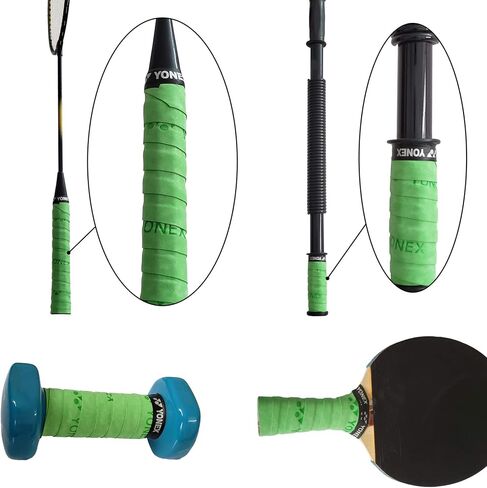 قبضة مضرب Overgrips تمتص العرق وقابلة للتمدد مناسبة لقبضات المضرب الواقية من كرة الريشة والتنس (متجمد - 6 قطع) in Saudi Arabia