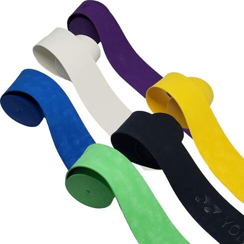 قبضة مضرب Overgrips تمتص العرق وقابلة للتمدد مناسبة لقبضات المضرب الواقية من كرة الريشة والتنس (متجمد - 6 قطع) in Saudi Arabia