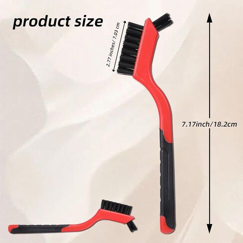 4pcs Mini Wire Brush Set, Nylon Tube Brushes Brass Stainless Steel Wire Brushes Bristles Rust Paint Metal with Curved Handle Grip for Dirt Removal in Holes in Saudi Arabia