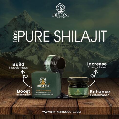 Shilajit Pure Authentic Resin 30 gram, 82% Fulvic Acid, 18000 feet Himalayan Range. Lab Tested, high Gold Grade Quality. Harvested in Small batches. Purified to Remove Heavy Metals. in Saudi Arabia