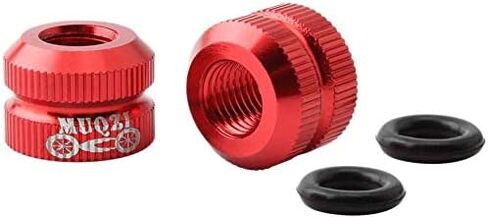 صواميل صمام أنبوب داخلي من Yikko Bicyle مع حلقة دائرية محكمة الغلق، صواميل صمام بريستا لإطارات فراغ الدراجة الملونة، مناسبة لمعظم دراجات الطرق الجبلية - قطعتان (ذهبي) in Kuwait