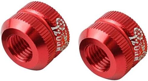 صواميل صمام أنبوب داخلي من Yikko Bicyle مع حلقة دائرية محكمة الغلق، صواميل صمام بريستا لإطارات فراغ الدراجة الملونة، مناسبة لمعظم دراجات الطرق الجبلية - قطعتان (ذهبي) in Kuwait