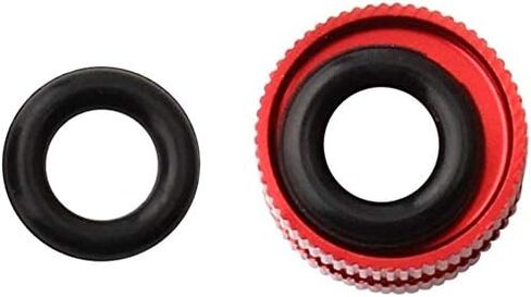 صواميل صمام أنبوب داخلي من Yikko Bicyle مع حلقة دائرية محكمة الغلق، صواميل صمام بريستا لإطارات فراغ الدراجة الملونة، مناسبة لمعظم دراجات الطرق الجبلية - قطعتان (ذهبي) in Kuwait