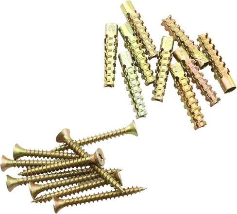 مرساة حائط مع براغي DZS ELEC 20 قطعة 5 × 30 مم مرساة حائط فولاذية على شكل شجرة للجدار الخرساني والجدار المجوف والجدار الخشبي in Kuwait