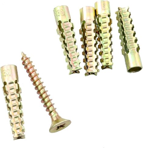 مرساة حائط مع براغي DZS ELEC 20 قطعة 5 × 30 مم مرساة حائط فولاذية على شكل شجرة للجدار الخرساني والجدار المجوف والجدار الخشبي in Kuwait