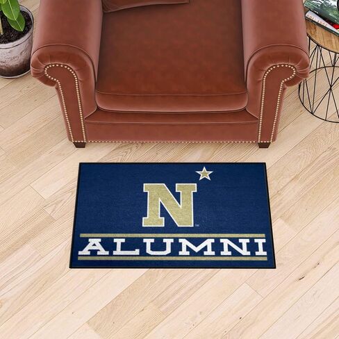 FANMATS 32972 NCAA - U.S. Naval Academy Starter Mat Accent Rug - 19in. x 30in. Alumni Starter Mat| Sports Fan Home Decor Rug and Tailgating Mat in Saudi Arabia