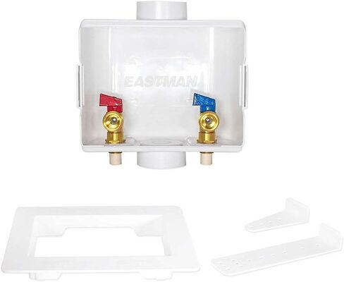 وصلة CPVC مقاس 1/2 بوصة من إيستمان، صندوق مخرج غسالة التصريف المركزي الأبيض، 60249 in Kuwait