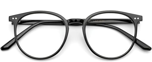 Blue Light Blocking Glasses for Women Men, Round Computer Gaming Eyeglasses Anti Eyestrain & UV Glare RF6213 in Kuwait