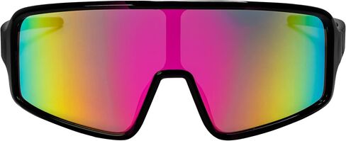 FLAWLESS EYEWEAR Oversized Shield Wraparound Sports Sunglasses for Men Women Outdoor One Piece Visor Mirror Sport Glasses in Saudi Arabia