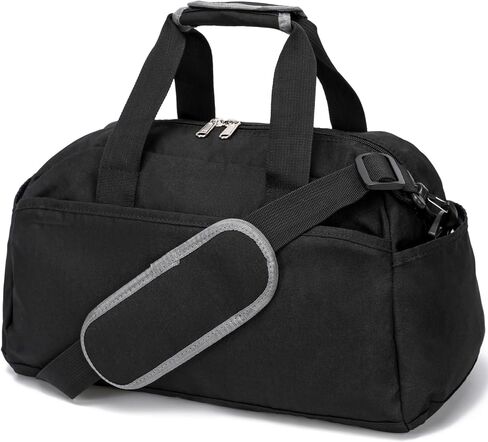 14 inch Small Gym Bag for Women & Men, Mini Duffel Bag for Travel Sports Lightweight Carry On Bag, Black in Saudi Arabia