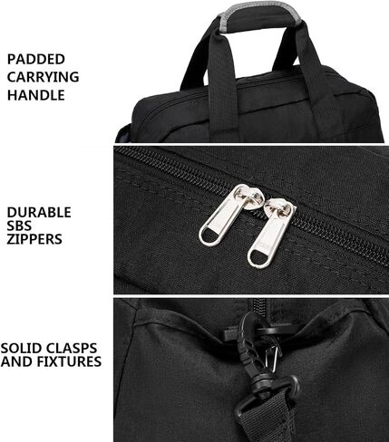 14 inch Small Gym Bag for Women & Men, Mini Duffel Bag for Travel Sports Lightweight Carry On Bag, Black in Saudi Arabia