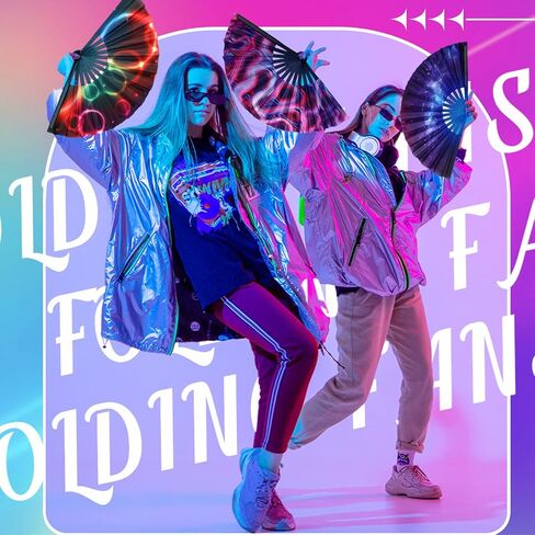 15 جهاز كمبيوتر شخصى كبير مروحة اليد الهذيان مروحة قابلة للطي مع أضلاع الخيزران اليابانية قوس قزح المحمولة مروحة مع حالة النسيج الصينية الكونغ فو مروحة لسحب الملكة الرقص الموسيقى مهرجان نادي الحزب للرجال النساء in Kuwait