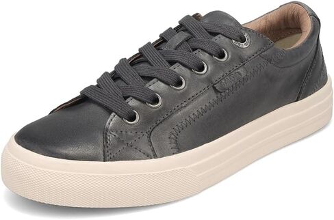 Taos Plim Soul Lux Women's Sneaker - Soft Premium Leather Lace Up Sneakers with All Day Walking Comfort and Support Champagne 10 (M) US in Saudi Arabia