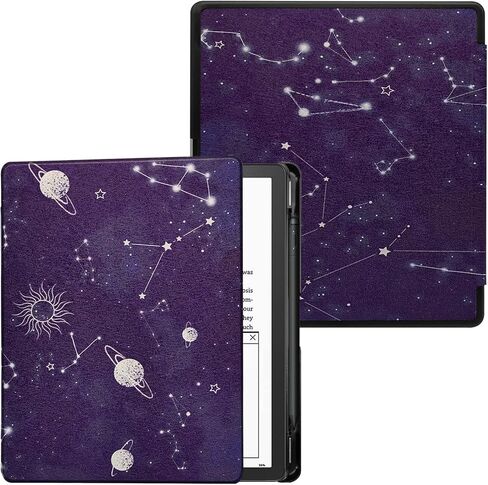 حافظة Slimshell لجهاز Kindle Scribe PU مقاس 10.2 بوصة، غطاء خفيف الوزن من جلد البولي يوريثان مع خاصية التنبيه التلقائي للنوم لجهاز Kindle Scribe (إصدار 2022) مع حامل قلم (أسود للرجال) in Kuwait