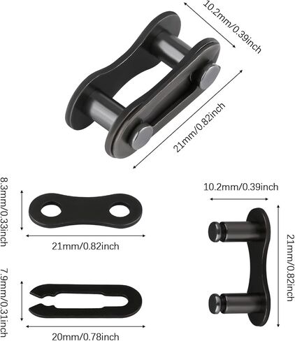 25Pcs Bike Chai - Metal Master Link for Bicycle Chain, Bicycle Chain Connectors Repair Parts, Bike Chain Link, Single Speed Bike Chain in Saudi Arabia