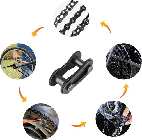 25Pcs Bike Chai - Metal Master Link for Bicycle Chain, Bicycle Chain Connectors Repair Parts, Bike Chain Link, Single Speed Bike Chain in Saudi Arabia