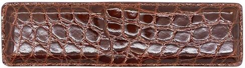 Real Leather Creations Brown Glazed Genuine Alligator Money Clip – Magnetic - American Factory Direct - Strong Shielded Magnets - Money Holder - Made in USA FBA686 in Saudi Arabia