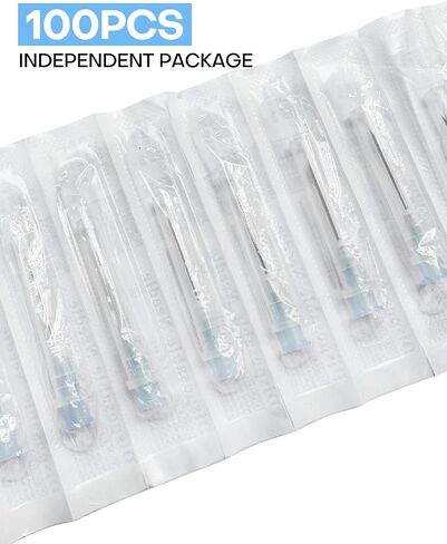 100 Pack 23G 5/8“ (16MM) for Lab Measuring, Individually Packed Luer Lock Accessories for Refilling Liquid, Inks, Plant and Industry in Saudi Arabia