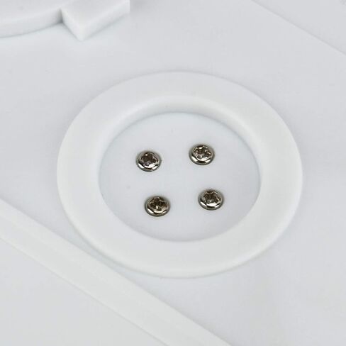 حامل شاشة دوار بمحرك كهربائي 110 فولت من DasMarine مع LED، قطر 10 بوصة/25 سم، تحميل 22 رطل، دوران 360 درجة في أي اتجاه، للتصوير الفوتوغرافي، عرض (10 بوصة/25 سم، أبيض) in Kuwait