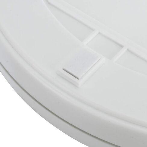 حامل شاشة دوار بمحرك كهربائي 110 فولت من DasMarine مع LED، قطر 10 بوصة/25 سم، تحميل 22 رطل، دوران 360 درجة في أي اتجاه، للتصوير الفوتوغرافي، عرض (10 بوصة/25 سم، أبيض) in Kuwait