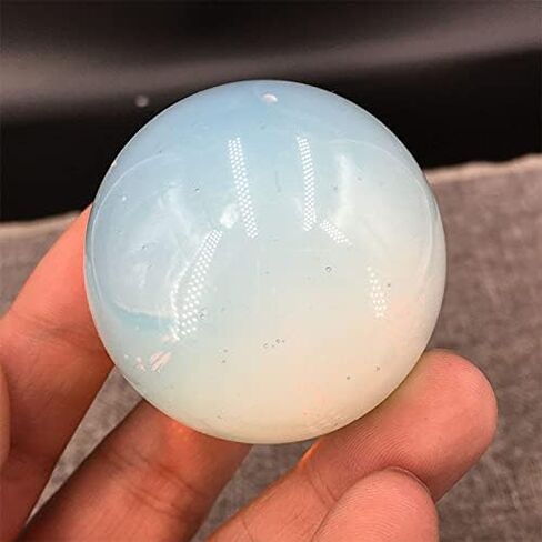 1Pcs 40mm+ Opalite Sphere Polishing Quartz Crystal Ball Reiki Healing 1pc+Wooden Base in Saudi Arabia